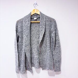 VERO MODA | Grey Open Knit Cardigan Cozy Minimalist | Small